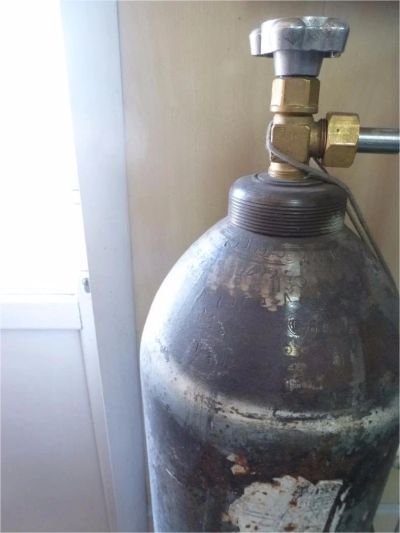 Лот: 10459028. Фото: 1. баллон аргон 40л. Баллоны, газ в баллонах