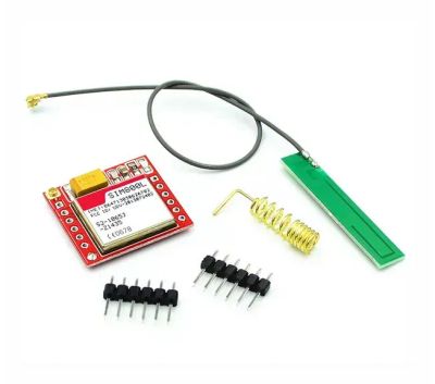 Лот: 13933774. Фото: 1. GSM/GPRS модуль с антенной SIM800L. Микроконтроллеры