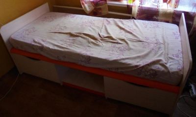 Лот: 7316102. Фото: 1. Кровать с ортопедическим матрасом... Кровати