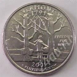 Лот: 272875. Фото: 1. США. Квотер (25 цент) 2001г. Штат... Америка