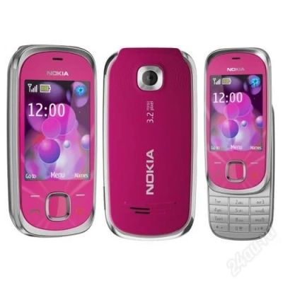 Лот: 1642557. Фото: 1. Nokia 7230 pink С рубля!!! Всего... Кнопочные мобильные телефоны