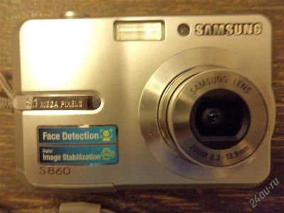 Лот: 1474751. Фото: 1. Цифровая камера Samsung S860 Silver. Цифровые компактные