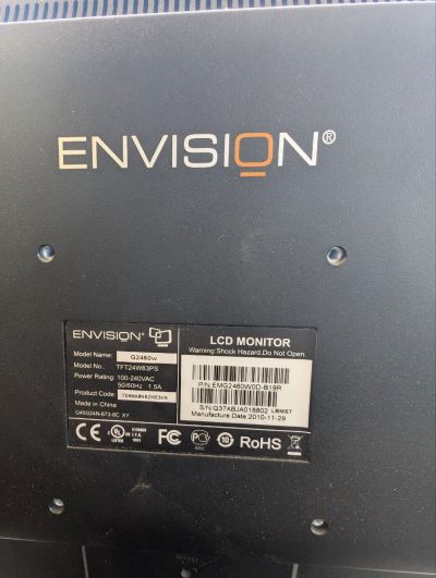 Лот: 24635956. Фото: 1. монитор Envision q2460e. ЖК-мониторы