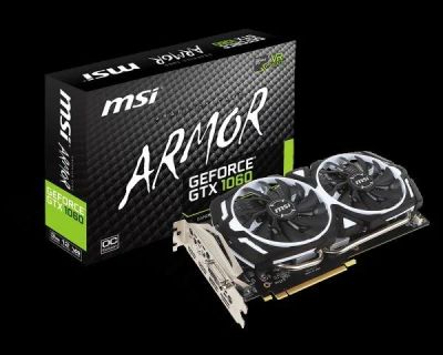 Лот: 11020111. Фото: 1. MSI GTX 1060 Armor 3gb (2,5 года... Видеокарты