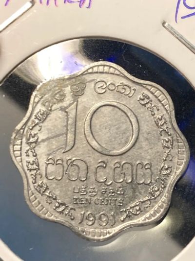Лот: 19526179. Фото: 1. Шри-Ланка 10 центов, 1991. Азия