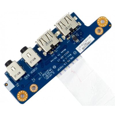 Лот: 17022529. Фото: 1. Плата с разъемами audio, USB PBL70... Платы расширения, контроллеры, доп. порты