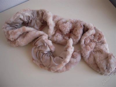 Лот: 1197015. Фото: 1. Оригинальный меховой шарфик. Шарфы, платки