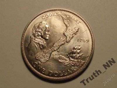 Лот: 2590115. Фото: 1. Новая Зеландия 1 доллар 1969... Австралия и Океания