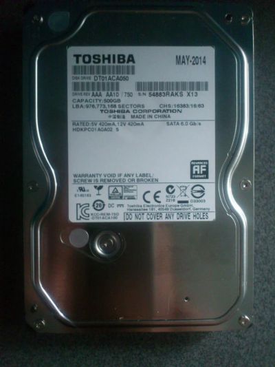 Лот: 6075554. Фото: 1. 500Gb Жесткий диск для компьютера... Жёсткие диски (HDD)