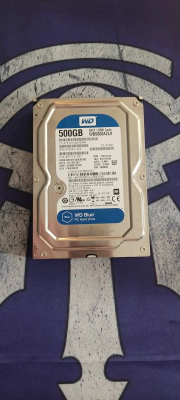Лот: 20577257. Фото: 1. 500 ГБ Жесткий диск WD Blue [WD5000AZLX... Жёсткие диски (HDD)