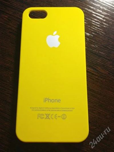 Лот: 2576471. Фото: 1. Чехол-накладка iPhone 5 жёлтая. Чехлы, бамперы