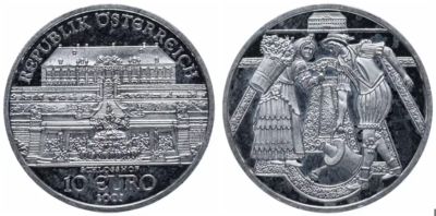 Лот: 18740087. Фото: 1. 10 евро 2003 г Австрия Замок. Германия и Австрия