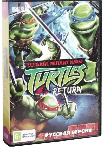 Лот: 21064054. Фото: 1. Картридж Sega Teenage Mutant Ninja... Игры для консолей