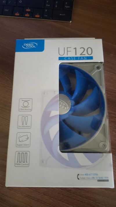 Лот: 9847579. Фото: 1. Вентилятор Deepcool UF120. Системы охлаждения