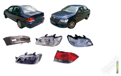 Лот: 2453478. Фото: 1. Фары Mitsubishi Lancer Cedia 00-03... Оптика и освещение