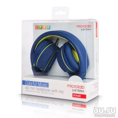 Лот: 15509445. Фото: 1. Наушники Microlab K763D с микрофоном... Наушники, гарнитуры