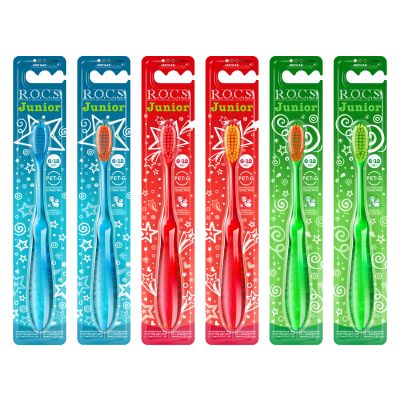 Лот: 23716972. Фото: 1. Рокс щетка зубная Джуниор от 6... Лекарства