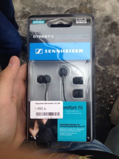 Лот: 7015615. Фото: 1. Наушники Sennheiser street 2. Наушники, гарнитуры