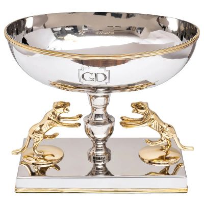 Лот: 24936467. Фото: 1. Блюдо на ножке Garda Decor Леопард. Предметы сервировки