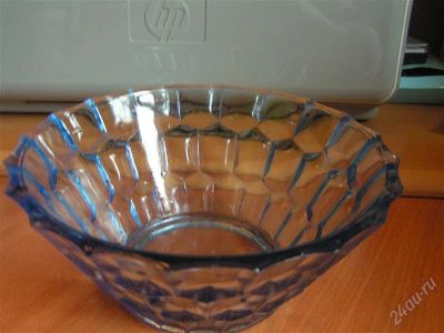 Лот: 2730577. Фото: 1. Салатница синяя диаметром 18,5... Другое (посуда, кухонная утварь)