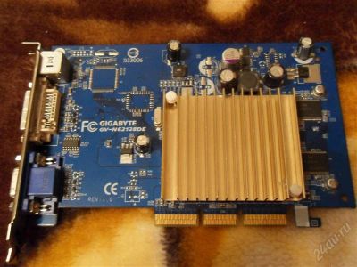 Лот: 1157100. Фото: 1. GIGABYTE GeForce 6200 300Mhz AGP... Видеокарты