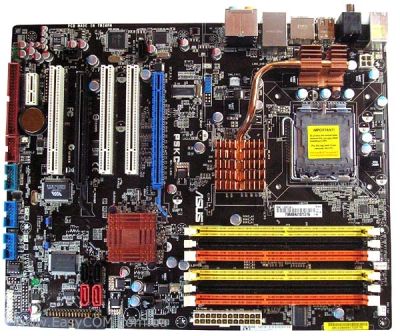 Лот: 10162980. Фото: 1. Топовая плата LGA 775: Asus P5KC... Материнские платы