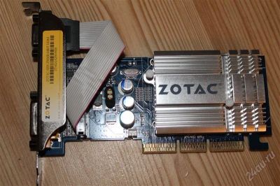 Лот: 2073831. Фото: 1. Видеокарта Zotac AGP 256 Mb 64... Видеокарты