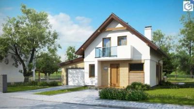 Лот: 10508059. Фото: 1. Z177 GL Версия дома Z177 с гаражом... Проекты, чертежи