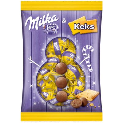 Лот: 12712328. Фото: 1. Конфеты Milka с крекерами. Шоколад, конфеты