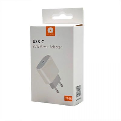 Лот: 22145570. Фото: 1. СЗУ WUW C145 USB-C/PD 3A 20W White. Зарядные устройства, блоки питания, адаптеры сетевые для смартфонов
