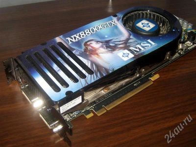 Лот: 362058. Фото: 1. PCI-E MSI GeForce 8800GTX 768Mb... Видеокарты