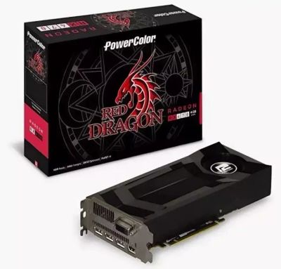 Лот: 17593432. Фото: 1. Видеокарты rx 470 red dragon 4gb. Видеокарты