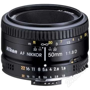 Лот: 2021603. Фото: 1. Объектив Nikon AF Nikkor 50 f... Объективы