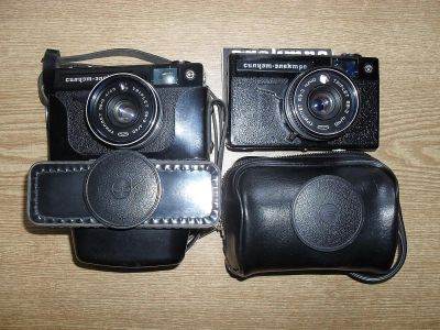Лот: 4755406. Фото: 1. Два фотоаппарата "Силуэт-электро... Плёночные дальномерные, шкальные