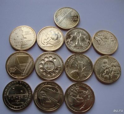 Лот: 16996208. Фото: 1. Инновации набор из 13 монет США... Наборы монет