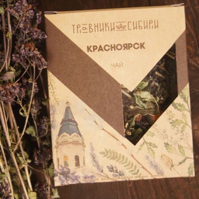 Лот: 15773637. Фото: 1. Чай "Красноярск" (иван-чай, душица... Чай, кофе, какао