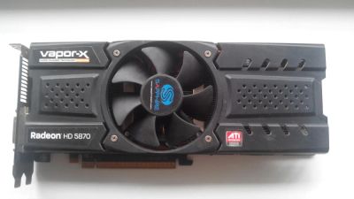 Лот: 8281930. Фото: 1. Продам видеокарту Sapphire HD5870... Видеокарты