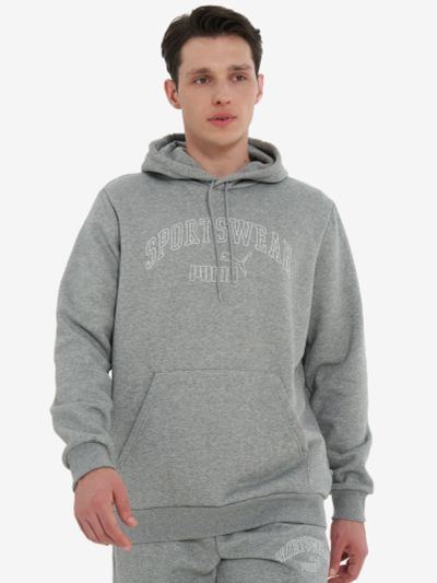 Лот: 23594986. Фото: 1. Худи мужское PUMA, Серый. Другое (спортивная одежда)