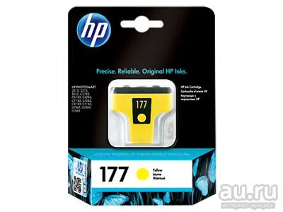 Лот: 13387368. Фото: 1. Картридж HP C8773HE (№177, yellow... Картриджи, расходные материалы