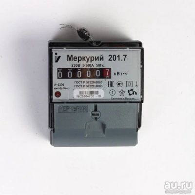 Лот: 13421509. Фото: 1. Счетчик однофазный на 220 Меркурий... Счётчики электроэнергии