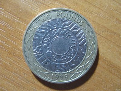 Лот: 16785400. Фото: 1. Великобритания 2 фунта 1999 года... Великобритания и острова