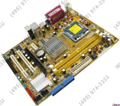Лот: 10365453. Фото: 1. Материнская плата ASUS P5GC-MX... Материнские платы