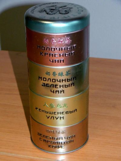 Лот: 9852508. Фото: 1. Банка жестяная из- под чая. Контейнеры, банки