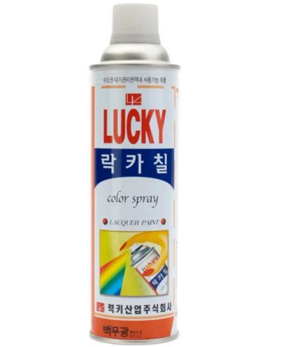 Лот: 25361874. Фото: 1. Краска Lucky Белая матовая 530мл... Всё для покраски