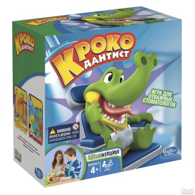 Лот: 13688027. Фото: 1. Настольная игра Hasbro Games Крокодильчик-Дантист. Детские настольные игры