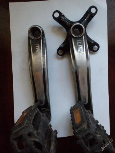 Лот: 5742478. Фото: 1. Шатуны truvativ power spline с... Запчасти