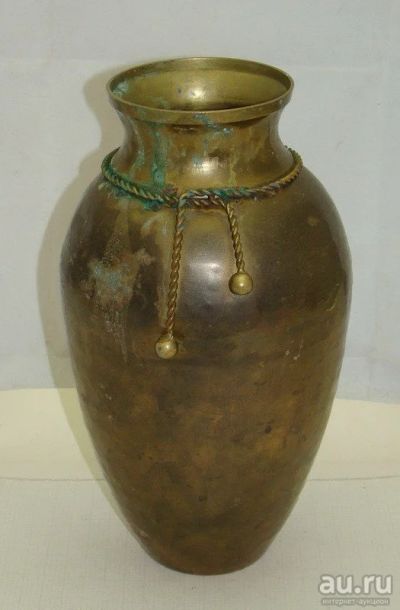 Лот: 11775750. Фото: 1. Ваза винтажная со шнурком (Q696... Предметы интерьера и быта