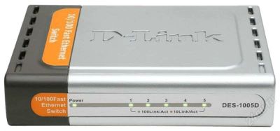 Лот: 2757899. Фото: 1. Свитч D-link DES-1005D с рубля... Маршрутизаторы (роутеры)