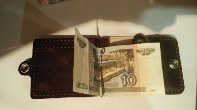 Лот: 10162507. Фото: 1. Стильный кошелёк визитница - тренд... Работа с кожей