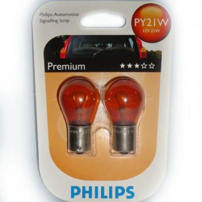 Лот: 9700747. Фото: 1. Лампа (Лампы 2шт.) Philips PY21W... Оптика и освещение